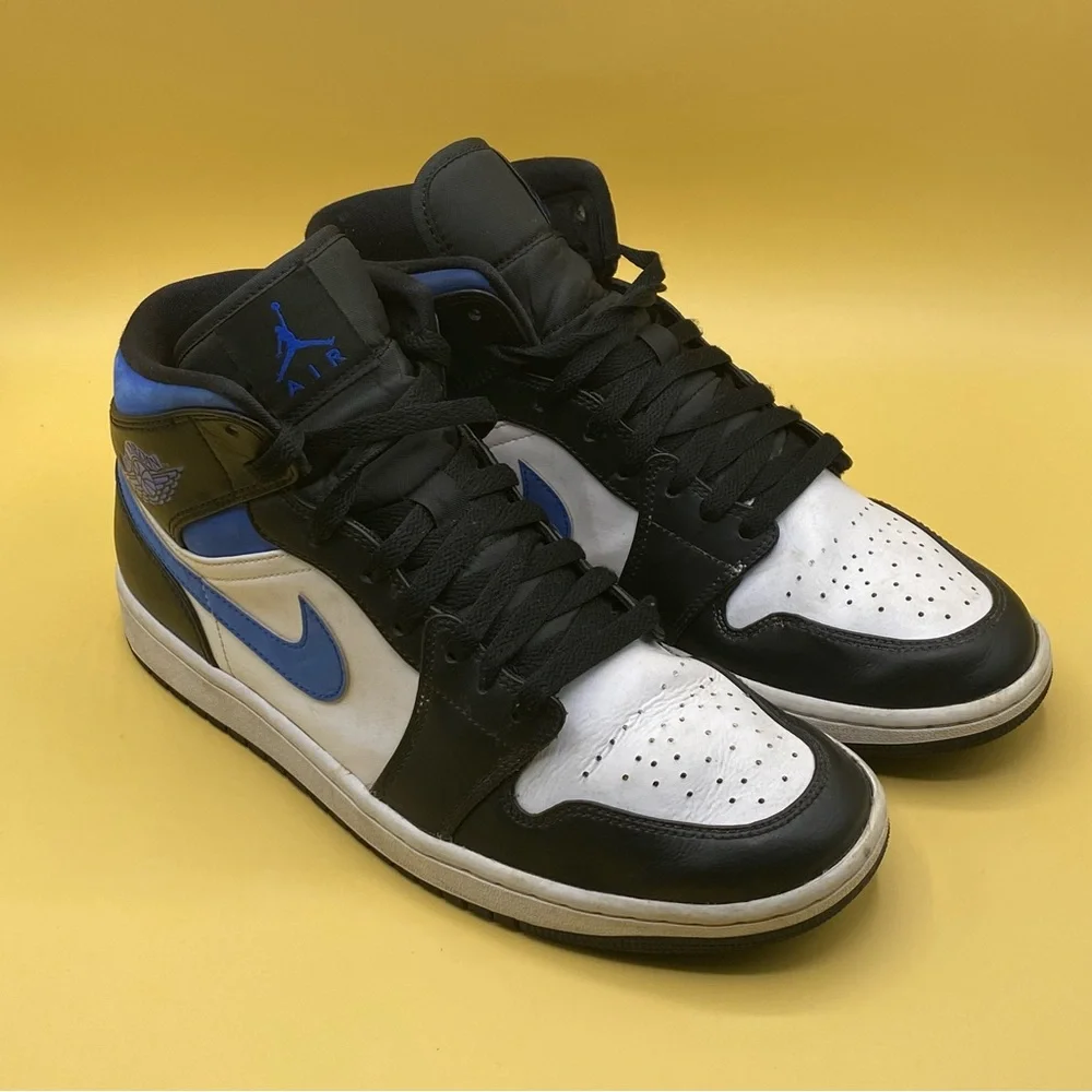Jordan 1 Retro Mid Blue Black Racer‎